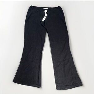 Roxy Linen Blend Casual Wide Leg Drawstring Pants sz M